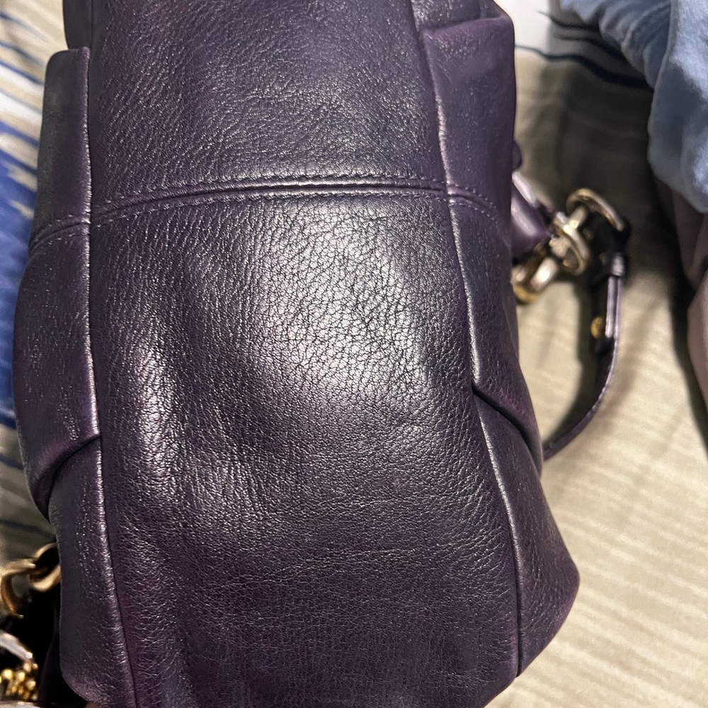 Purple vintage coach bag